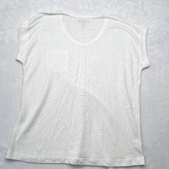 Marine Layer Madewell Loft Bundle of 3 Short Sleeve Shirts Women's XS Gray White - Picture 7 of 12
